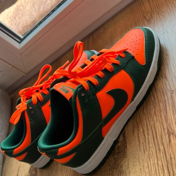 Nike Shoes - Nike Dunk Low Retro Miami Hurricanes Style